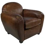 Clubsessel Art Deco Leder Vintage Cigar