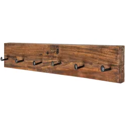 riess-ambiente Wandgarderobe HEMINGWAY XL - 90cm natur recyceltes Massivholz massiv