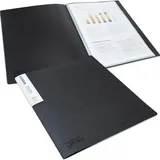 Rapesco 1643, Germ-Savvy, aus PP, A4, mit 20 Hüllen, antibakteriell, schwarz