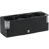 Dehner Kunststoff-Kasten Mona, Trio, ca. B40/H14/T14 cm, Dunkelgrau