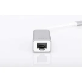 Digitus USB 3.0 Gigabit Ethernet Adapter Typ-C zu RJ45 St./Bu. weiß