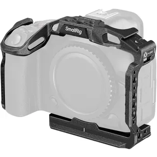 SMALLRIG ''Black Mamba'' Kamerakäfig für Canon EOS R5 Mark II, Kamera-Rig aus Aluminiumlegierung mit Zubehörschuh, 1/4''-20 und 3/8''-16 Gewindelöchern, Schnellwechselplatte für Arca-Typ - 4975