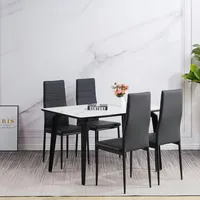 Albatros Esszimmerstühle MILANO 4er Set, Braun - Polsterstuhl mit