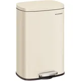 Songmics Mülleimer 50 l Sandbeige