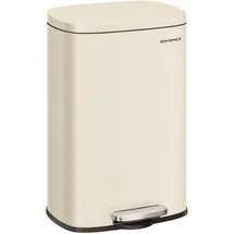 Songmics Mülleimer 50 l Sandbeige