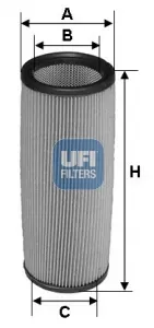 UFI Luftfilter 2777901 68mm für CAGIVA DUCATI
