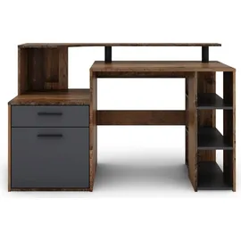 byLIVING Schreibtisch Louis Old-Wood-Optik / Braun