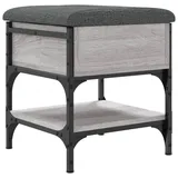 vidaXL Schuhbank 42 x 45 x 42 cm grau / grau