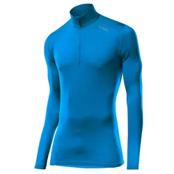 Löffler Herren Basic Thermo-Velours Langarmshirt blau - 54