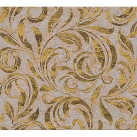 Architects Paper Vliestapete Nobile 0,7 x 10 m 959405 Braun/Gold/Schwarz