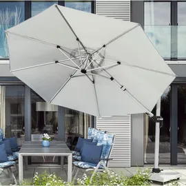 Doppler Active Ø 370 cm hellgrau