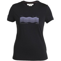 Merino 150 Tech Lite III T-Shirt Contour Waves Damen black-XL