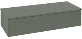 V&B Sideboard ohne Frontstruktur Antao 120x26,8x50cm, WBP w wal, lea gre. m Lac