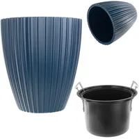 Kadax Blumentopf mit Inneneinsatz, 40 cm, Blau