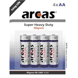 Arcas 107 00406 Einwegbatterie AA Zink-Karbon 1,5 V, 4 Stück(e), 960 mAh