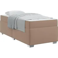 VidaXL Bettrahmen mit Matratze Cappuccino 100 x 200 cm