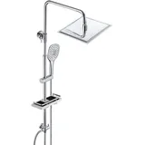 dylin gmbh Regen Dusche Rainshower Überkopfbrauseset Chrom 20x20cm