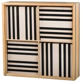 kapla® Kapla Holzbausteine aus Pinienholz, schwarz und weiß, 100er Box