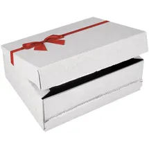 ColomPac Geschenkbox Exclusiv CP068.92/02 rote Schleife weiß