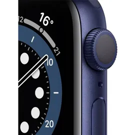 Apple Watch Series 6 GPS 44 mm Aluminiumgehäuse blau, Sportarmband dunkelmarine