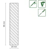 FN Neuhofer Flachleiste 95 cm 96 mm Buche