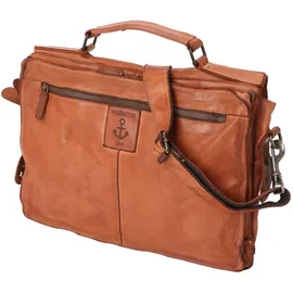 Harbour 2nd Ashton Messenger Leder 25 cm Laptopfach braun