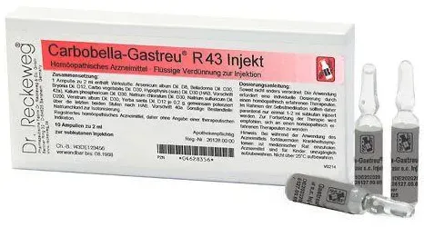 Carbobella Gastreu R43 Inj 20 ML