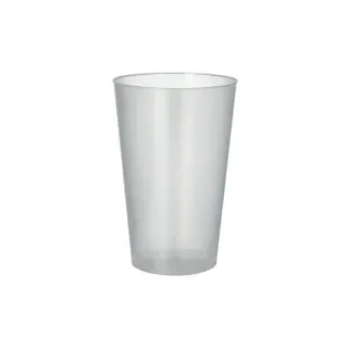 Papstar Mehrweg-Trinkbecher 0,4 l Ø 8,6 cm 50 St. Transparent
