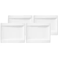 Villeroy & Boch Brotteller 18 x 15 cm weiß 4er Set