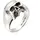 KUZZOI Ring Silber 60
