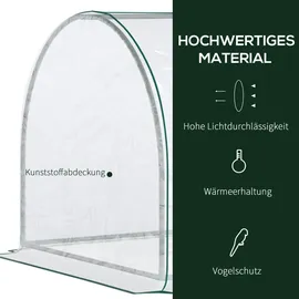 Outsunny Frühbeet PVC Transparent 5 m2
