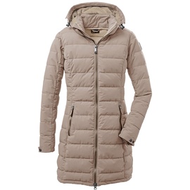 KILLTEC Damen Funktionsparka/Steppparka mit abzippbarer Kapuze - GW 13 WMN QLTD PRK, hellbeige, 48, 37503-000