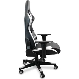 LACESTONE Gaming Stuhl Chair Drehstuhl Gamming Sessel PC Computer Gamingstuhl Gamingsessel (Weiß)