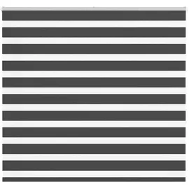 vidaXL Doppelrollo Zebrarollo 155 x 150 cm schwarz