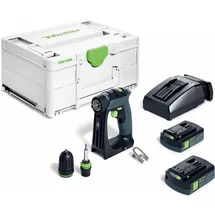 Festool CXS 18 C 3,0-Plus inkl. 2 x 3,0 Ah + Ladegerät + Transporttasche + Schrauberbits