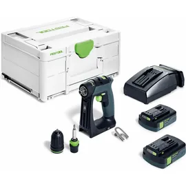 Festool CXS 18 C 3,0-Plus inkl. 2 x 3,0 Ah + Ladegerät + Transporttasche + Schrauberbits