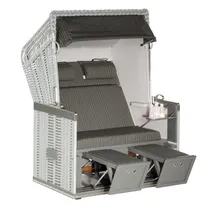 SonnenPartner Konsul 2-Sitzer Strandkorb Halbliegemodell Nordsee