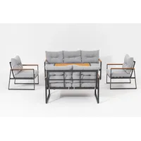 Primaster Gartenmöbel-Set Salina Stahl 5-teilig