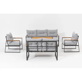 Primaster Gartenmöbel-Set Salina Stahl 5-teilig