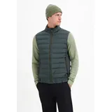 No Excess Bodywarmer Padded Sealed Mix With Knit grün L