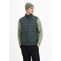 No Excess Bodywarmer Padded Sealed Mix With Knit grün L