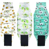 Langsprit Rüdenwindeln, hochabsorbierende Windeln für männliche Hunde, waschbar, Wiederverwendbare Hundewindeln, Koala, Größe L, 3 Stück