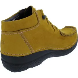 WOLKY Seamy Moc Bootie 0625311-940, Antique Nubuckleder, Mustard (senfgelb) für Damen, gelb, Größe 41 EU