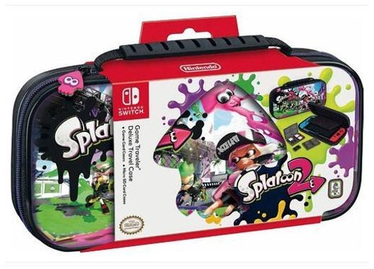BigBen Nintendo Switch Travel Case Splatoon 2 NNS51 (Transporttasche inkl. 2x 4-Spiele-Game-Boxen, 2x 2-Micro-SD-Card-Boxen)