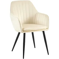 CLP Esszimmerstuhl Cheryl creme/schwarz