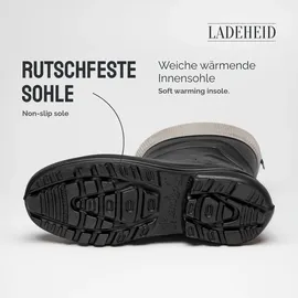 Ladeheid Thermo Eva Gummistiefel federleicht LA-800-2017 (Schwarz/Grau, 36
