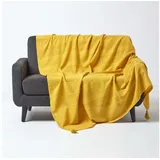 Homescapes – Tagesdecke Rajput, 100% Baumwolle, gelb 150 X 200 cm,