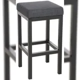 deluke Barhocker KIEL 41 x 85 x 41 cm Dunkelgrau