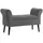 Homcom Sitzbank Polsterbank mit Stauraum Bettbank mit Armlehne für Flur Schlafzimmer samtartiges Polyester 111,5 x 41 x 65 cm Dunkelgrau Kunststoff, 41x65x111.5 Esszimmer, Bänke, Sitzbänke