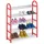 Relaxdays Schuhregal 57 x 70 x 19 cm offen / rot